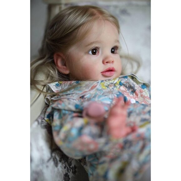 🆕26 Inch Girl Soft Body Weighted Silicone Realistic Newborn  Reborn  Baby Doll - Picture 3 of 7